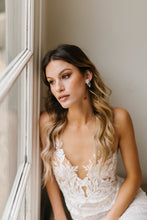 Load image into Gallery viewer, Navy Bridal Earrings