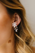 Load image into Gallery viewer, Navy Bridal Earrings