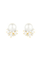 Load image into Gallery viewer, Alma Crystal and Pearl Studs