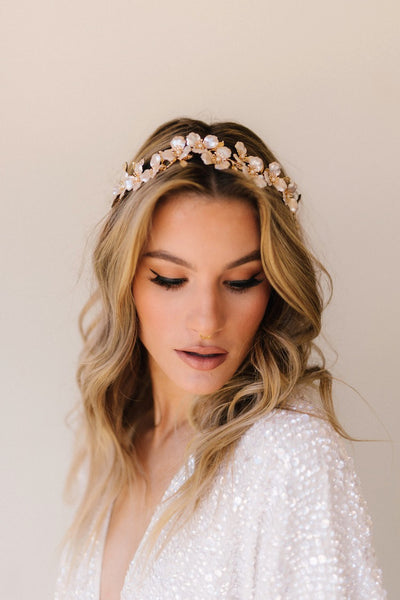 Poppy Lane - Madeline Duet floral headpiece Details of Madeline & Matt main image 3
